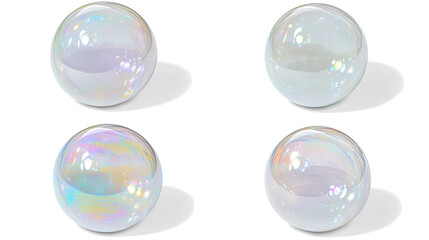 Poster - Bubbles Floating and Shimmering in Water Generative AI