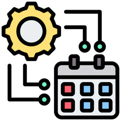 Poster - Integration Outline Color Icon