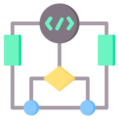 Poster - Algorithm Flat Icon