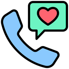 Aufkleber - Cold Calling Outline Color Icon