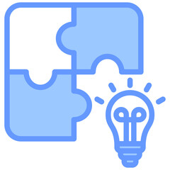 Poster - Problem Solving Blue Icon