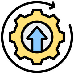Poster - Improvement Outline Color Icon