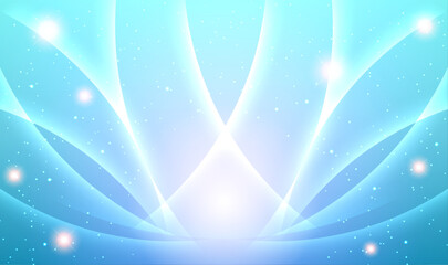 Wall Mural - blue light glowing abstract background
