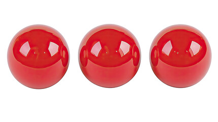 Poster - Collection of Bright Red Balls on a Clean Background Generative AI