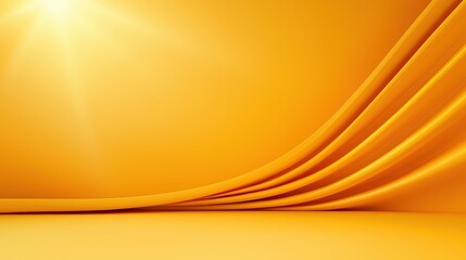 Aufkleber - A smooth, empty vibrant yellow background with solid, pure color, radiating energy and positivity, perfect for minimalist designs or bold creative concepts.