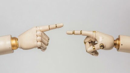 Poster - Robotic Hands Pointing Precisely Generative AI