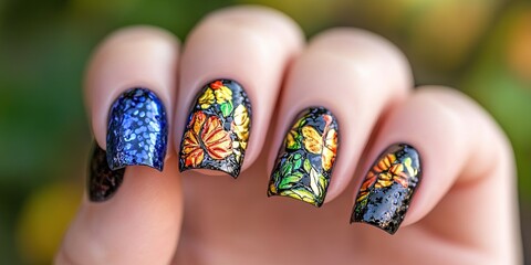 ornate manicured fingernails