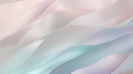 Poster - Flowing abstract waves in soft colors digital art modern design serene environment aesthetic viewpoint contemporary concept