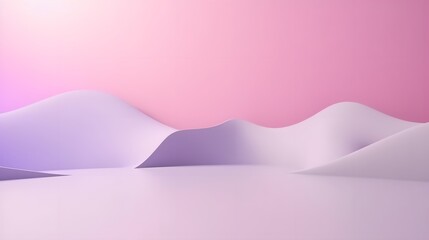 Poster - Serene landscape creation abstract digital art minimalist style calm environment aerial view modern aesthetic