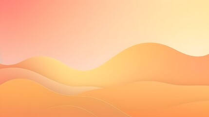 Poster - Serene sunset over rolling hills nature landscape abstract art warm colors aesthetic viewpoint tranquility concept