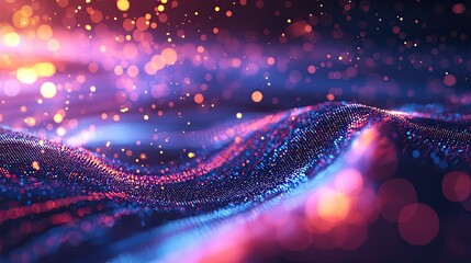 Aufkleber - Explore a modern digital environment showcasing user interaction with technology, emphasizing communication and data visualization for business solutions.