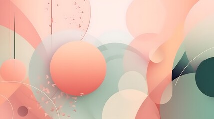 Poster - Creative abstract design digital art modern aesthetic vibrant colors graphic composition contemporary style