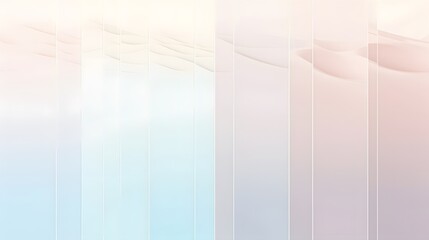 Poster - Calm abstract waves minimalist space digital art soft colors aesthetic perspective serenity and tranquility