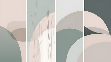 Poster - Abstract design elements digital art geometric patterns minimalist environment creative composition