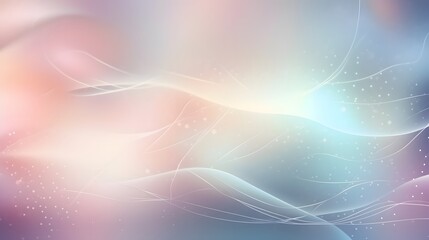 Poster - Abstract light waves displaying soft colors digital art ethereal environment artistic viewpoint visual concept