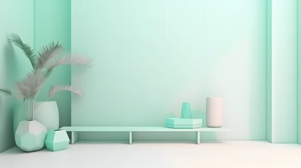 Poster - Contemporary interior design showcase modern space photography minimalist environment wide angle aesthetic appeal