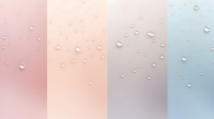Poster - Soft gradient background with water droplets abstract design digital art calm environment close-up view minimalist concept