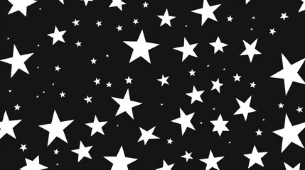 Stars and nebula in the dark sky universe space background photo