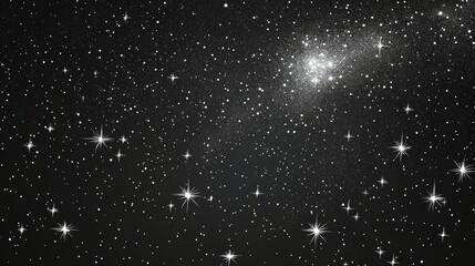 Wall Mural - Stars and nebula in the dark sky universe space background photo