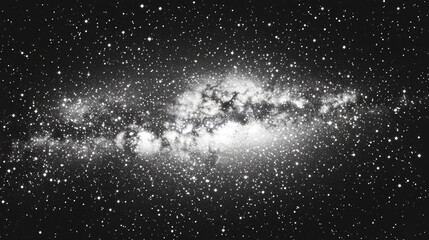 Wall Mural - Stars and nebula in the dark sky universe space background photo