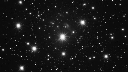 Wall Mural - Stars and nebula in the dark sky universe space background photo