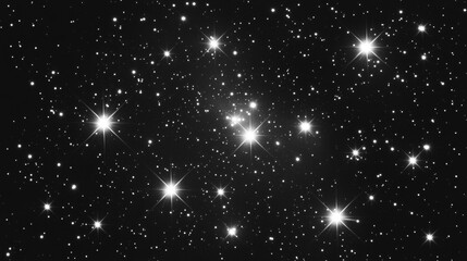 Wall Mural - Stars and nebula in the dark sky universe space background photo