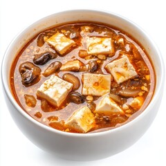 Sticker - Hot and Sour Soup with Tofu and Mushrooms