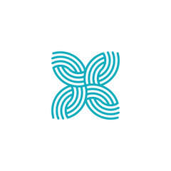 Poster - linen rope knot logo design