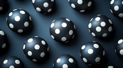 Wall Mural - abstract composition of polka dot spheres