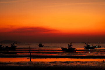 Wall Mural - sunset at the beach