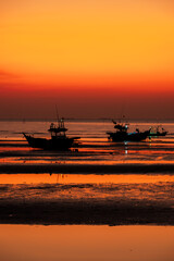 Wall Mural - sunset on the beach