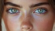 © PICK YOUR POV - Close-up of a young person's striking eyes and freckled skin, showcasing natural beauty and detail.