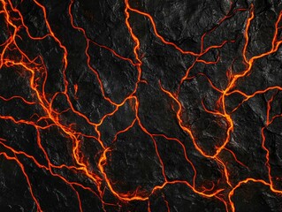 lava flow on rock