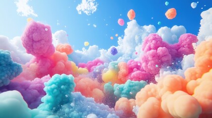 Wall Mural - Colorful Clouds in Air