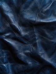 Wall Mural - Blue Leather Close Up