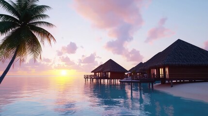 Tropical Sunset Overwater Bungalows