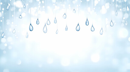 Wall Mural - Water Drops Abstract Background Illustration