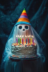 Poster - Person holding cake with candles