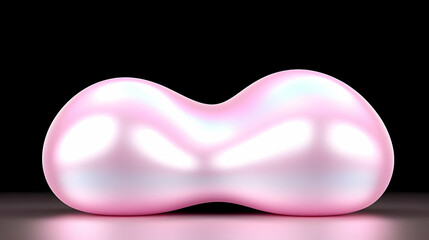 Poster - Pink 3D Abstract Background Render