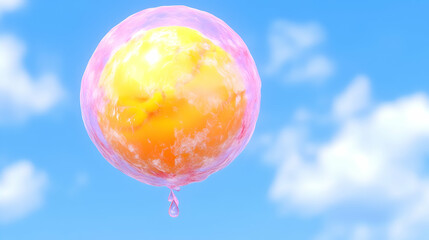 Poster - 3D Abstract Bubble Background