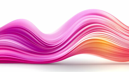 Poster - Abstract Pink and Orange Wave Illustration
