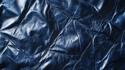 Wall Mural - Blue Leather Close Up