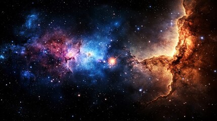 Aufkleber - Exploring astronomical light pathways cosmic phenomena in the depths of space stunning visuals celestial perspective