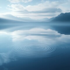 Poster - Calm lake reflection nature serenity landscape photography tranquil environment peaceful view inner peace concept