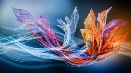 Leinwandbilder - Sound waves shaped into vibrant art digital abstract display studio environment stunning visuals for exploration