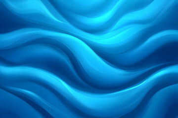 Poster - Abstract Blue Wave Background Illustration