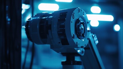 Poster - Industrial Robotic Arm Close Up Detail Shot
