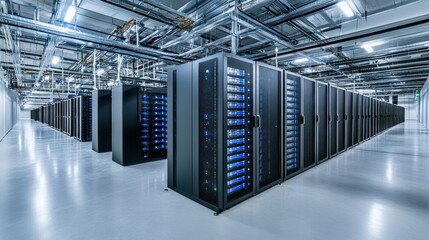 Poster - Modern Data Center Server Room Infrastructure