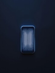 Aufkleber - Neon Cybersecurity Visual Holographic Smartphone with Encrypted Digital Identity - Innovative Data Protection for Tech-Driven Business and Enhanced User Authentication