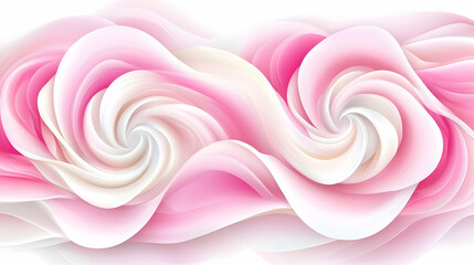 Poster - Pink Abstract Swirl Background Illustration